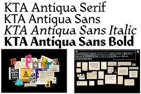 KTA Antiqua Font preview